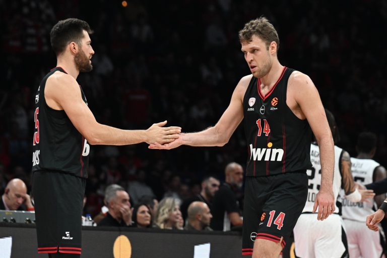 [384401] EUROLEAGUE 2025-2026 / ΟΛΥΜΠΙΑΚΟΣ - ΒΙΡΤΟΥΣ ΜΠΟΛΟΝΙΑ.(KLODIAN LATO / EUROKINISSI)