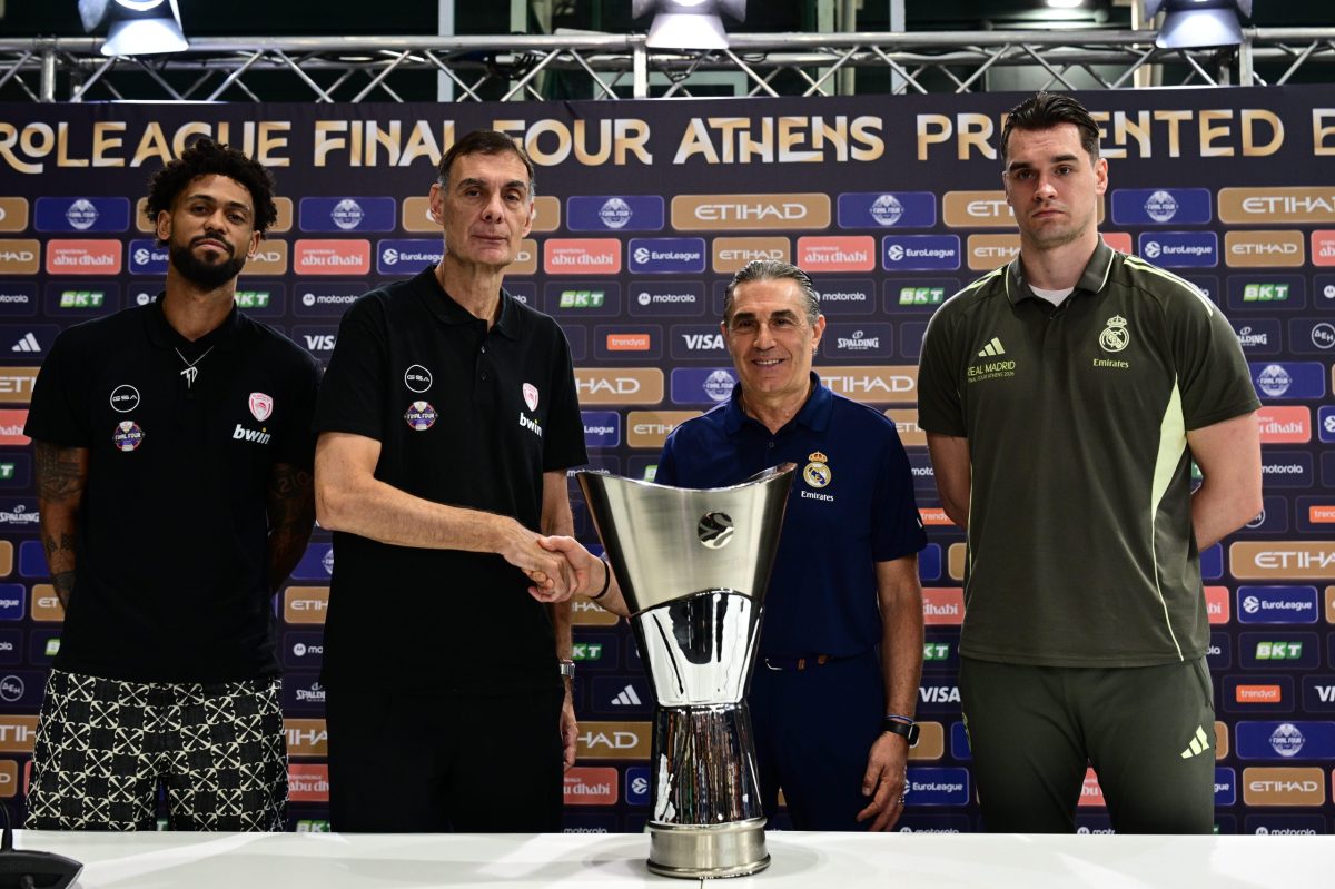 [387218] EUROLEAGUE FINAL-4 2025-2026 ΑΘΗΝΑ / ΤΕΛΙΚΟΣ ΟΣΦΠ - ΡΕΑΛ ΜΑΔΡΙΤΗΣ / ΣΥΝΕΝΤΕΥΞΗ ΤΥΠΟΥ (KLODIAN LATO / EUROKINISSI)
